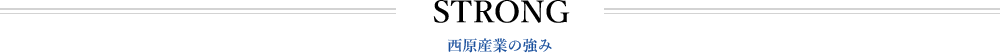 STRONG 西原産業の強み